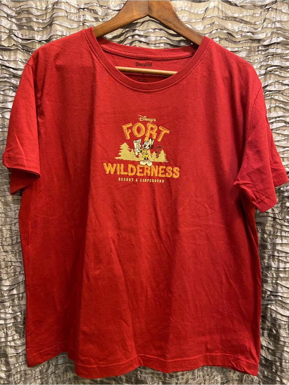 Disney Fort Wilderness Resort & Campground Red Men’s T-Shirt